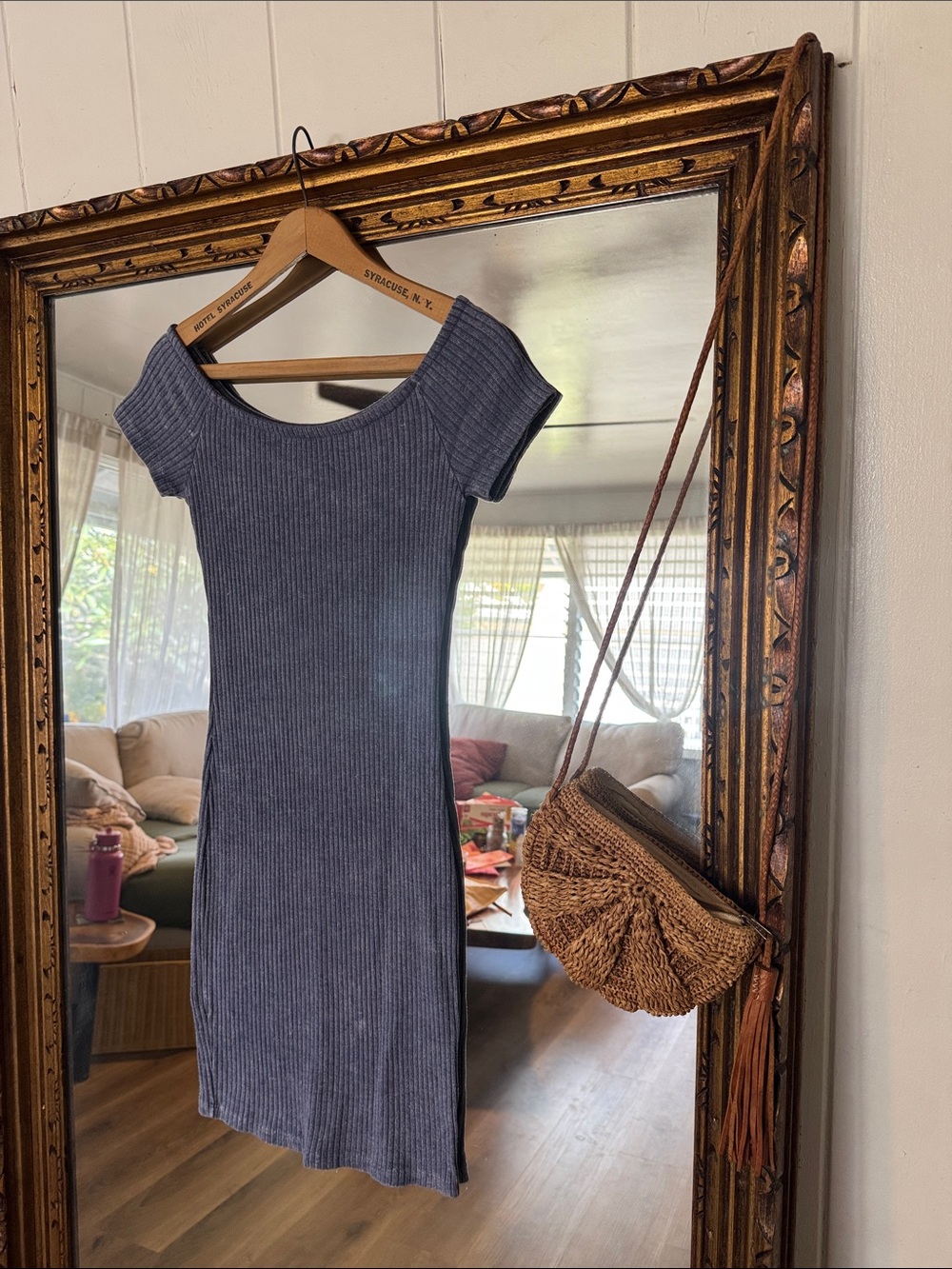 Stretchy soft mini dress